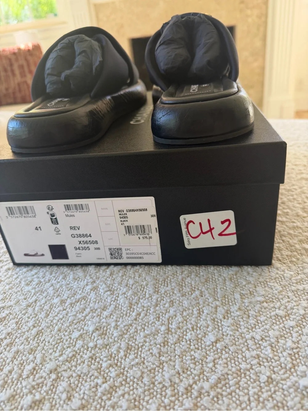 CHANEL Black Quilted CC Crossover Slide Sandals | Box Included
